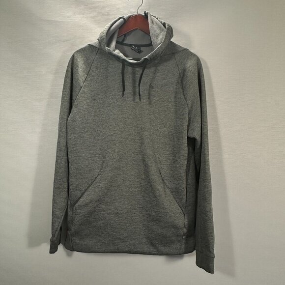 Nike Therma Training Hoodie Mens Medium Gray Kangaroo Pocket Logo - Picture 1 of 10